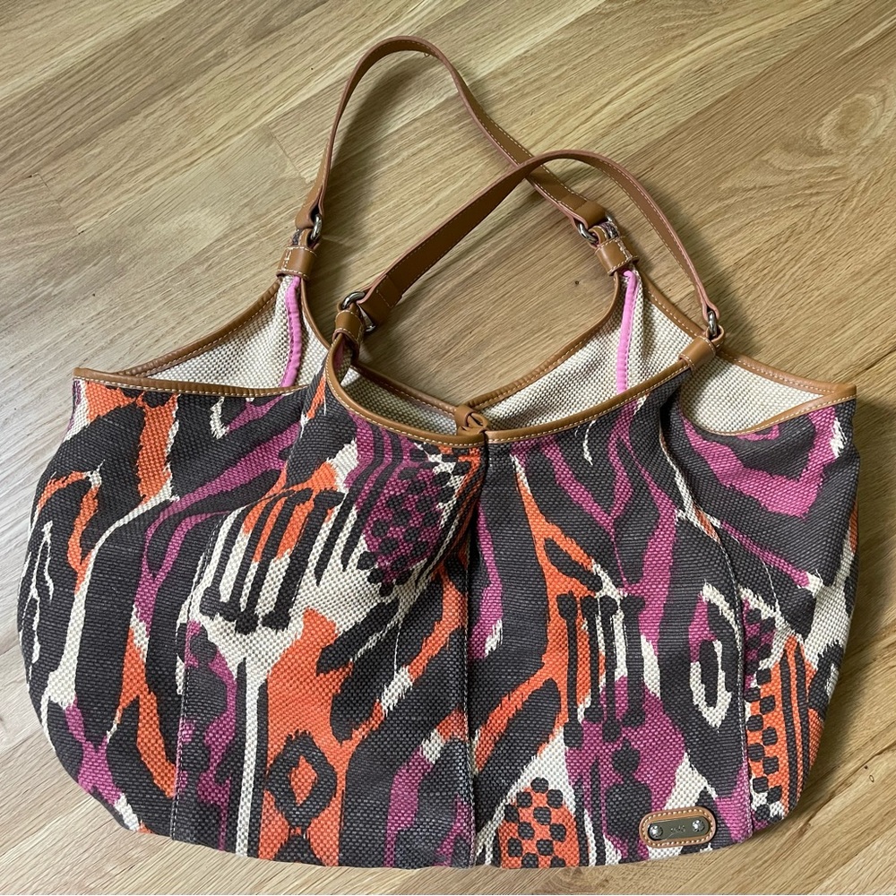 Rafe Multicolored Canvas Handbag